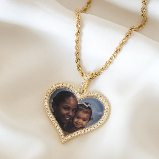 Classic Heart Photo Necklace