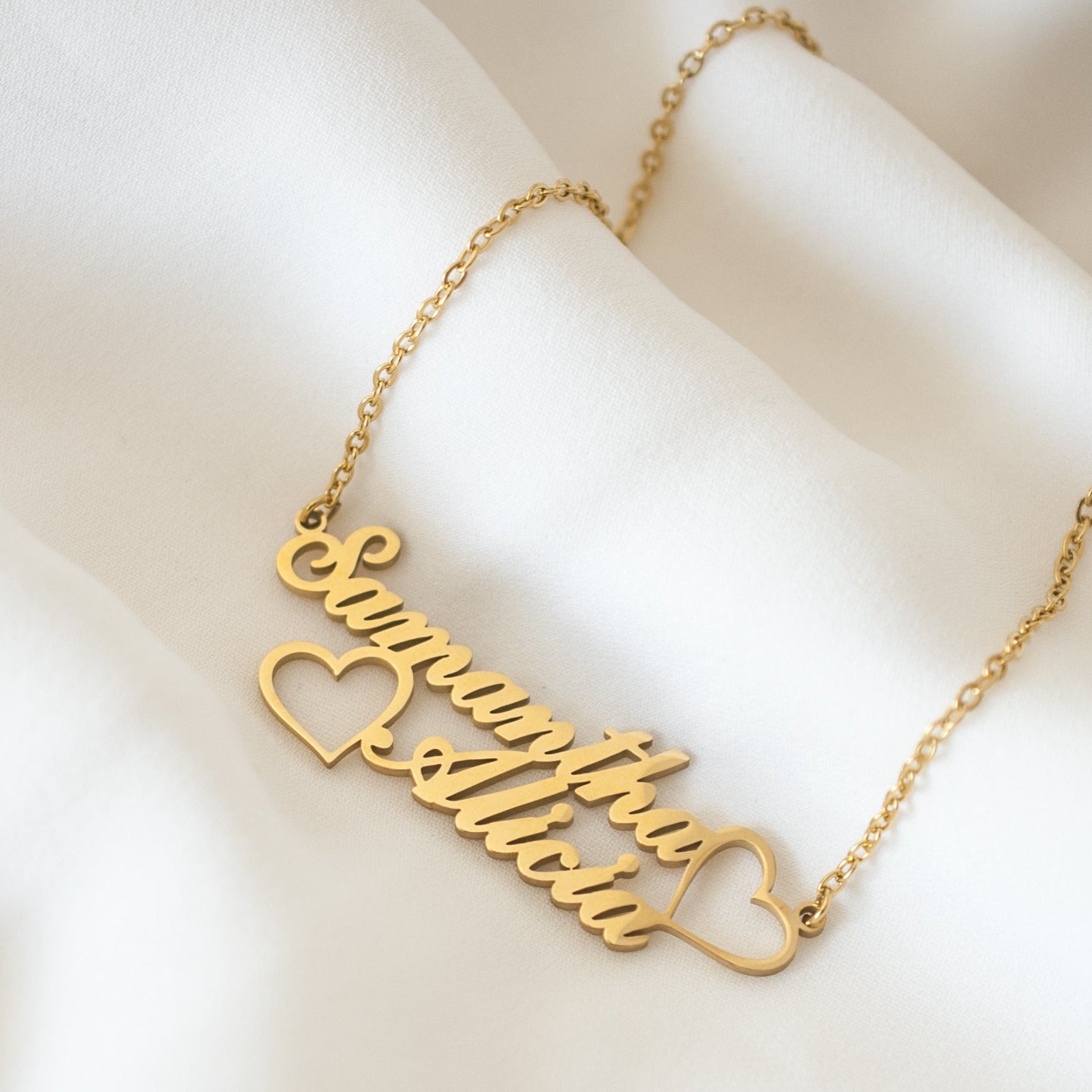 Double Name Personalized Necklace – Nadirah&co