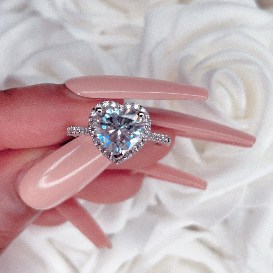 Queen of Hearts Sterling Silver Ring