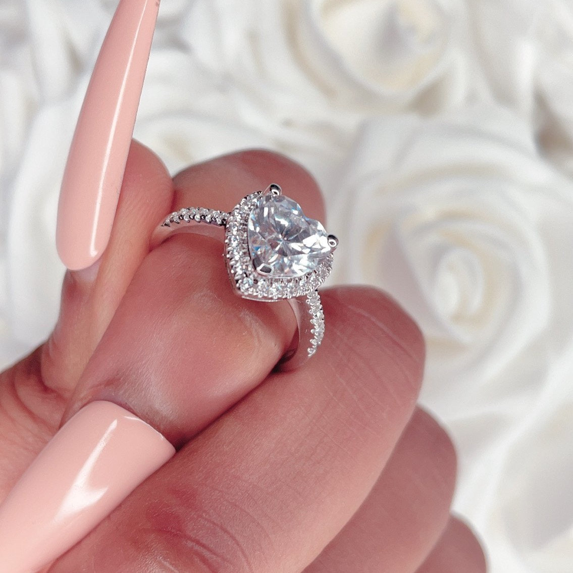 Queen of Hearts Sterling Silver Ring