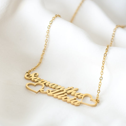 Double Name Personalized Necklace
