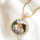 Men's Large Round Custom Photo Pendant